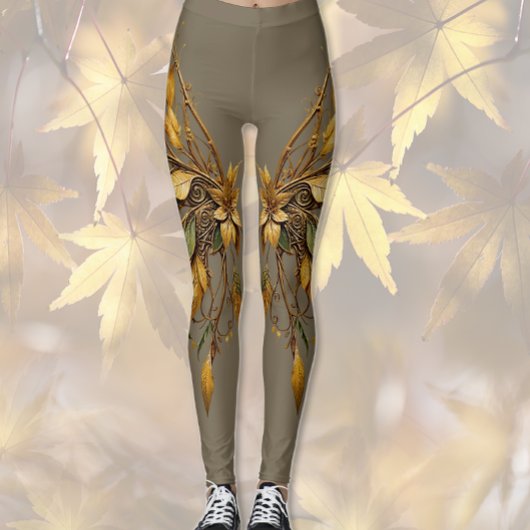 Flüge und Blätter Leggings