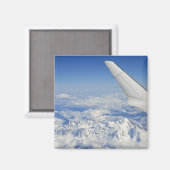 Flüge von Flugzeugen über die französischen Alpen, Magnet (Vorderseite/Rückseite)