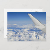 Flüge von Flugzeugen über die französischen Alpen, Postkarte (Vorne/Hinten)