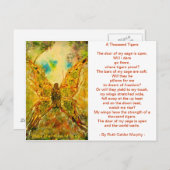 Flüge von tausend Tigern Postkarte (Vorne/Hinten)