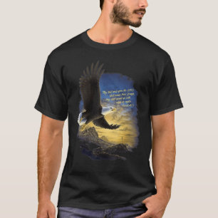 Flüge wie Adler Isaiah 4031 Christliches Bib hoch T-Shirt