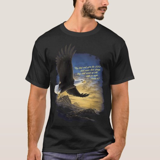 Flüge wie Adler Isaiah 4031 T Christlich T-Shirt (Vorderseite)