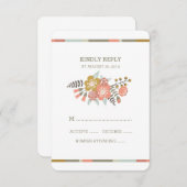 FLÜGEANTLERN | WEDD-ANTWORTKARTE RSVP KARTE (Vorne/Hinten)