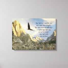 Flügel als Adler Isaiah 4o Leinwanddruck