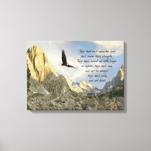 Flügel als Adler Isaiah 4o Leinwanddruck (Vorderseite)