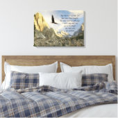 Flügel als Adler Isaiah 4o Leinwanddruck (Insitu (Schlafzimmer))