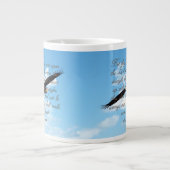 Flügel als Eagles, Jesaja-40:31 christliche Bibel Jumbo-Tasse (Vorderseite)
