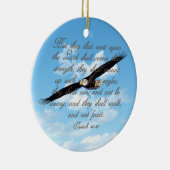 Flügel als Eagles, Jesaja-40:31 christliche Bibel Keramik Ornament (Rechts)