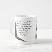 Flügel als Eagles Jesaja 4o: 31 Kaffeetasse (Vorderseite Links)