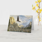 Flügel als Eagles Jesaja 4o: 31 Karte (Gelbe Blume)