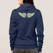 Flügel auf der Rückseite, Archangel Michael Zip Ho Hoodie (Rückseite)