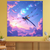 Flügel aus Licht – Die Libelle Leinwanddruck (Insitu (Wohnzimmer))