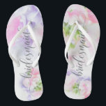 FLÜGEL CHIC WEDD PLATTERBSEN Bridesmaid Badesandalen<br><div class="desc">Bridesmaid Sandals,  um die Sammlung - Blumenchic Hochzeit Platterbsen in Rosa und Lavendel mit hübscher Kalligraphie und modernen Schriftart</div>