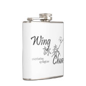 Flügel Chun Flasche (Schwarzes auf Weiß) Flachmann (Rechts)