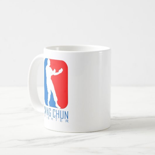 Flügel Chun Kämpfer - IP-Mann-Abstammung Kaffeetasse (Vorderseite Links)