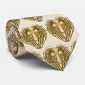 Flügel Crown Krawatte (Gerollt)