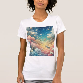 Flügel der Aurora — Dreamcore-Wolkenbriefe T-Shirt