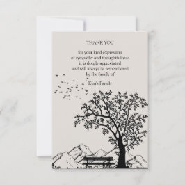 Flügel der Einsamkeit Dankeskarte