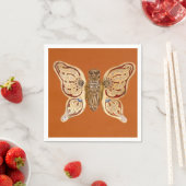 Flügel der Elegance: Schmetterling's Grace Antique Serviette (Beispiel)