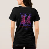 Flügel der Engel Tri-Blend Shirt (Rückseite)