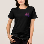 Flügel der Engel Tri-Blend Shirt (Vorderseite)