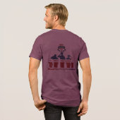 Flügel der Erinnerung bordeauxrot Tri-Blend Shirt (Rückseite voll)