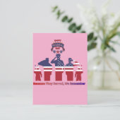 Flügel der Erinnerung rosa Postkarte (Stehend Vorderseite)