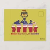 Flügel der Erinnerung Senfgelb Postkarte (Rückseite)