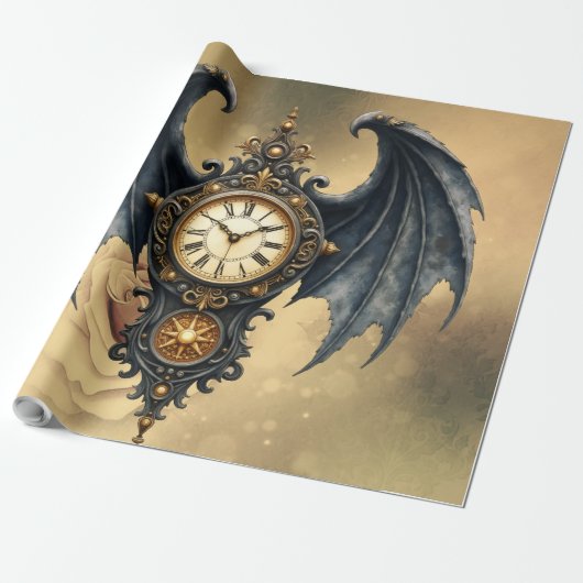 Flügel der Ewigkeit – Der zeitlose Wächter.  Geschenkpapier (Ungerollt)