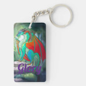 Flügel der Feuerherrschaft, Acrylischer Schlüssela Schlüsselanhänger (Rückseite)