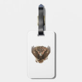 Flügel der Freiheit steigen Gepäckanhänger (Rückseite vertikal)