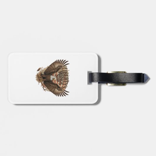 Flügel der Freiheit steigen Gepäckanhänger (Rückseite horizontal)