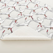 Flügel der Freiheit White Small Sherpa Blanket Sherpadecke (3/4)