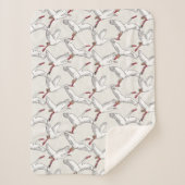 Flügel der Freiheit White Small Sherpa Blanket Sherpadecke (Vorderseite)