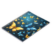 Flügel der Freude: Blaue und gelbe Schmetterlinge, Notizblock (Linke Seite)
