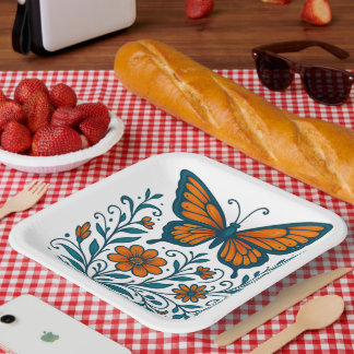 Flügel der Gartengarmonie Pappteller