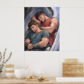 Flügel der Harmonie - Maskuline Männliches Märchen Poster (Küche)