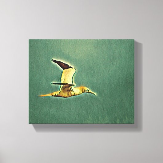 Flügel der Harmonie: Vögel im offenen Himmel Leinwanddruck (Vorderseite)