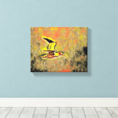 "Flügel der Harmonie: Vögel im offenen Himmel Leinwanddruck (Insitu (Holzboden))