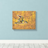 Flügel der Harmonie: Vögel im offenen Himmel" Leinwanddruck (Insitu (Holzboden))