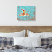 Flügel der Harmonie: Vögel im offenen Himmel" Leinwanddruck (Insitu (Schlafzimmer))