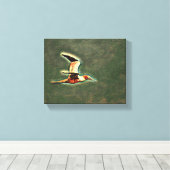 "Flügel der Harmonie: Vögel im offenen Himmel" Leinwanddruck (Insitu (Holzboden))