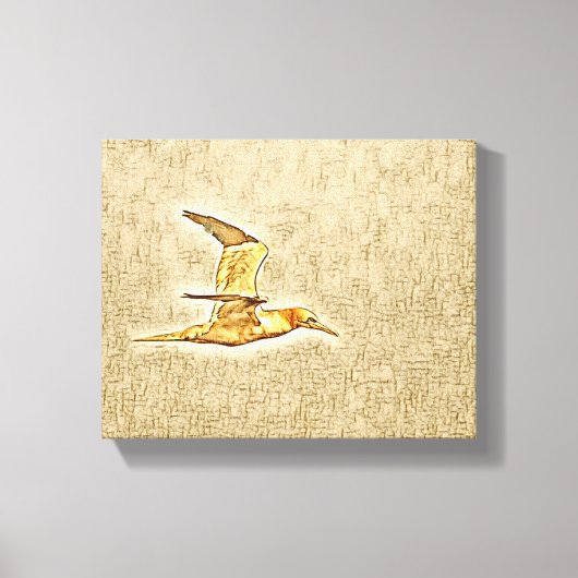 Flügel der Harmonie: Vögel im offenen Himmel" Leinwanddruck (Vorderseite)