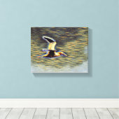 "Flügel der Harmonie: Vögel im offenen Himmel Leinwanddruck (Insitu (Holzboden))