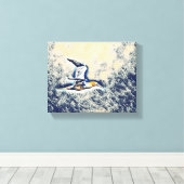 Flügel der Harmonie: Vögel im offenen Himmel Leinwanddruck (Insitu (Holzboden))