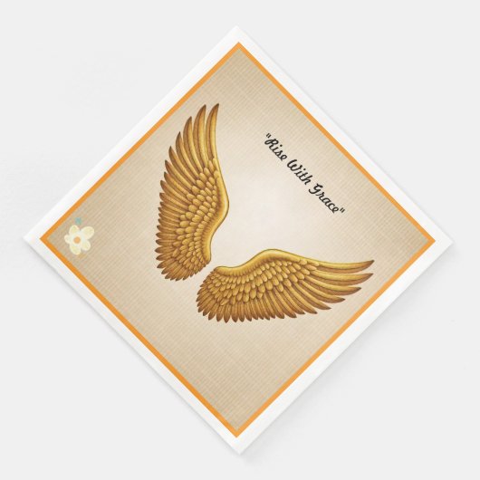 "Flügel der Inspiration" Serviette (Ecke)