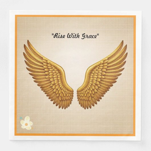 "Flügel der Inspiration" Serviette (Vorderseite)