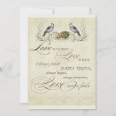 Flügel der Liebe-Einladung - Brautparty Einladung (Rückseite)