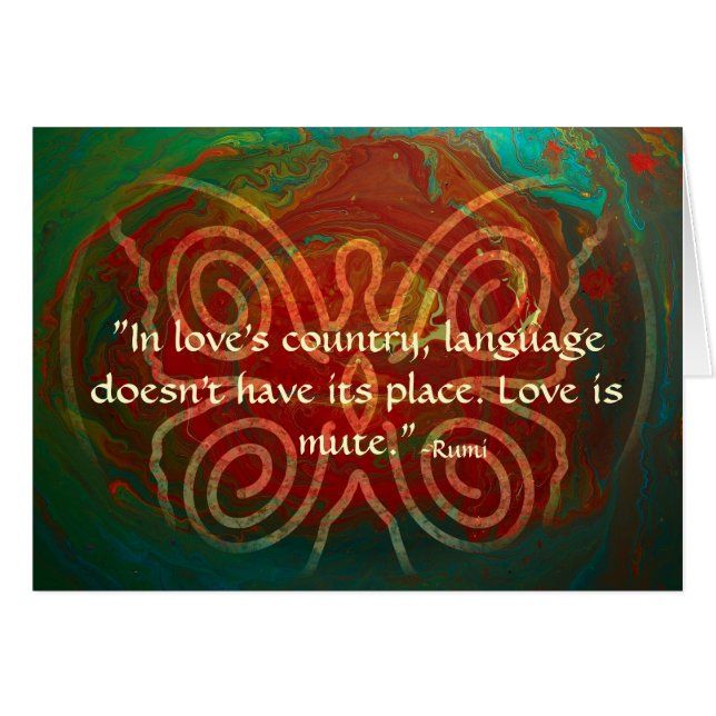 Flügel der Liebe-Rumi und der poetischen Kunst (Vorderseite (Horizontal))