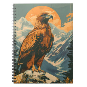 Flügel der Majestät: Vintager Adler Notizblock